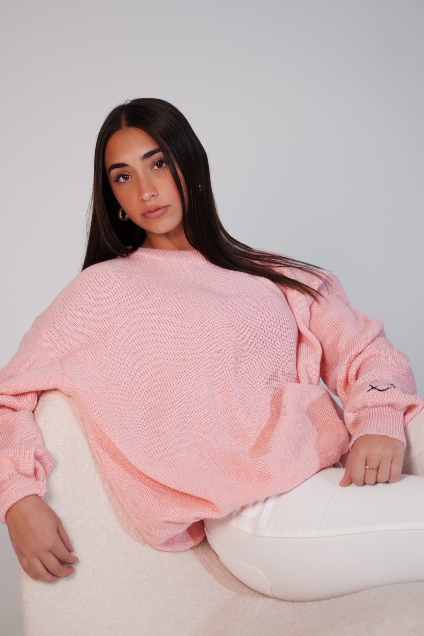 SØL Pink Knitted Sweater D1