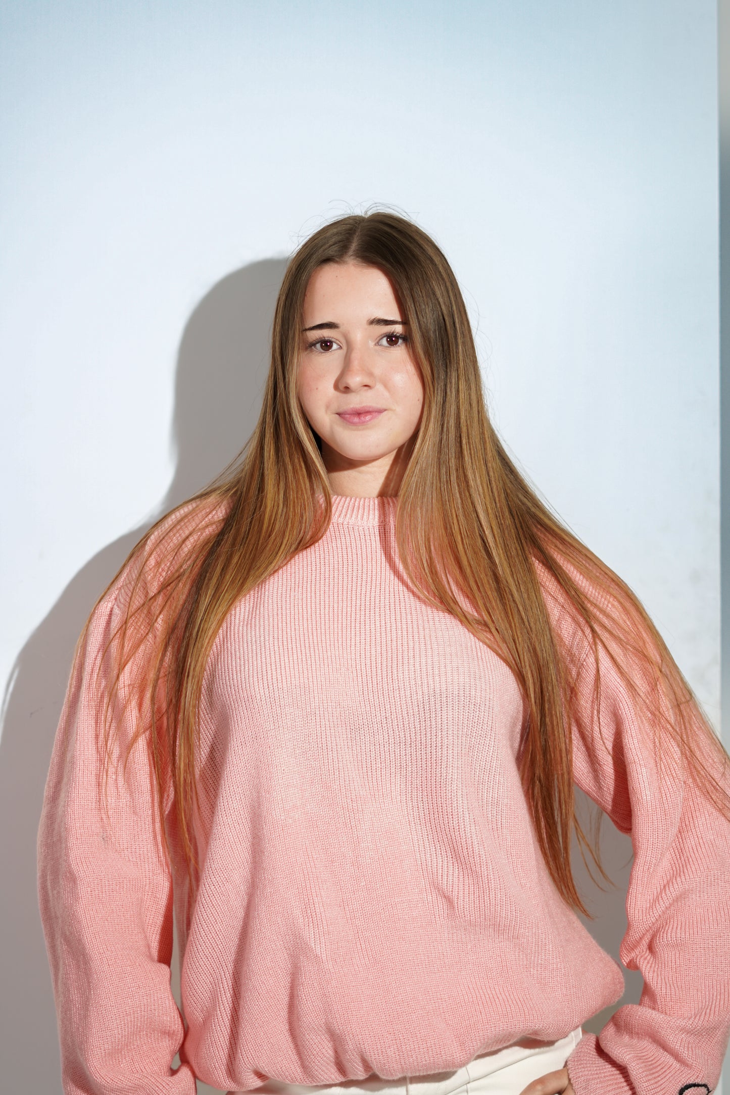 SØL Pink Knitted Sweater D1