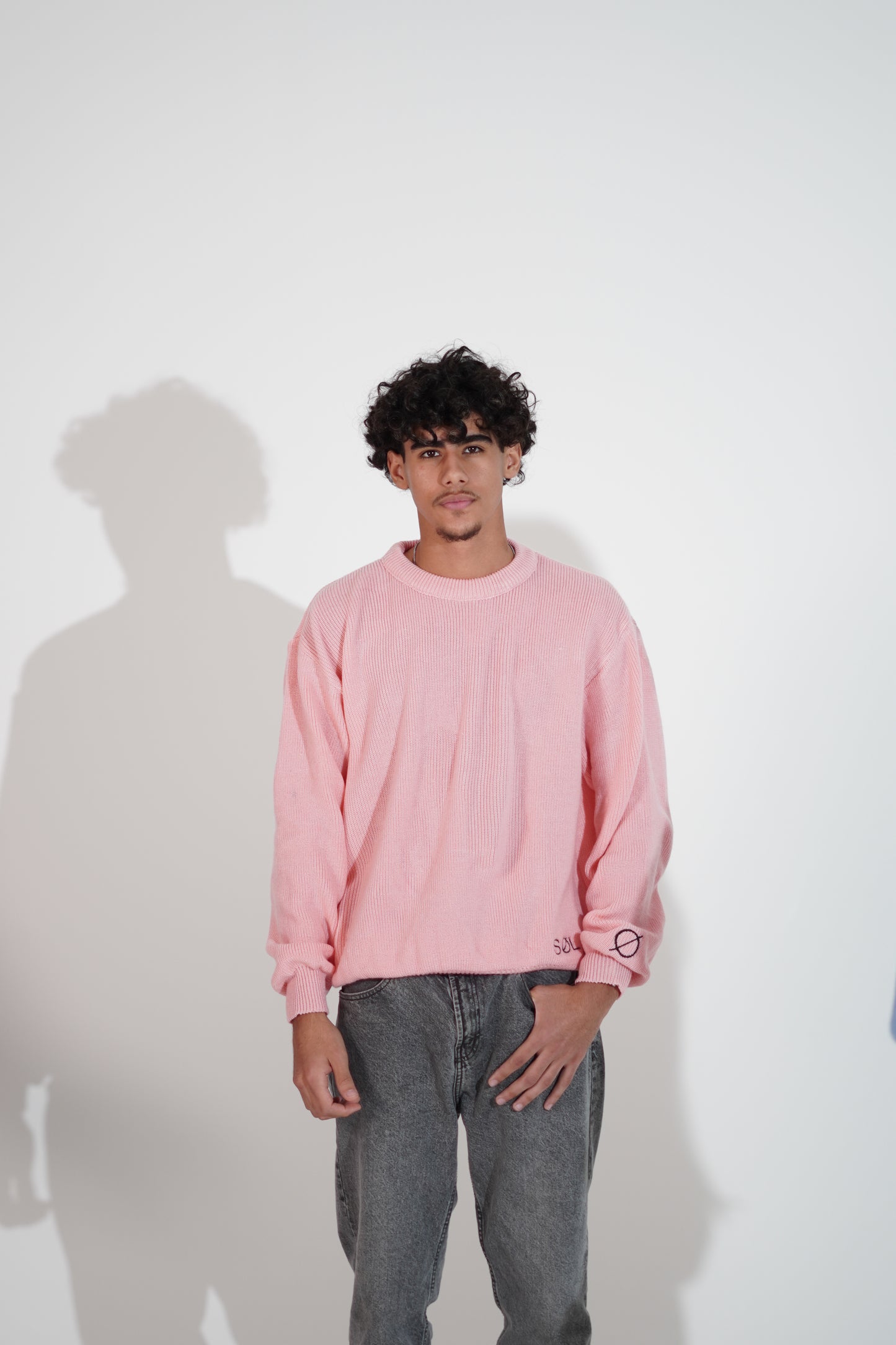 SØL Pink Knitted Sweater D1